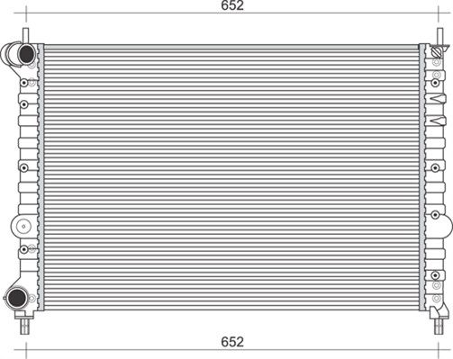 MAGNETI MARELLI Radiaator,mootorijahutus 350213898000